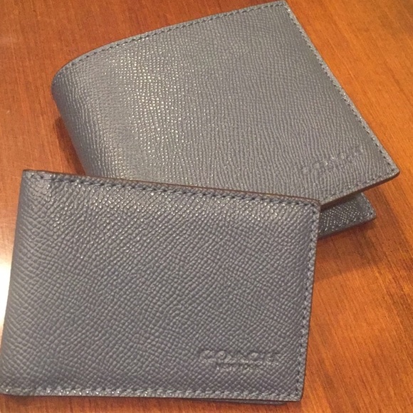 Coach “Dark Denim” color Compact ID wallet - Picture 3 of 7